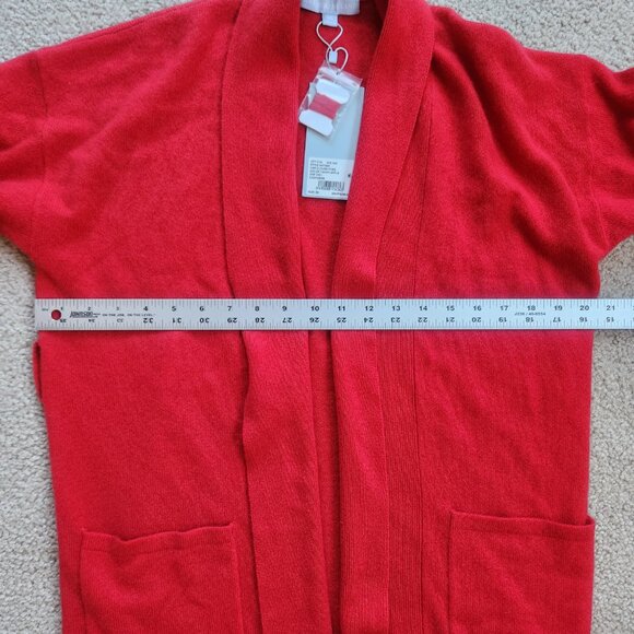 NWT Antonio Melani Cashmere Robe Cardigan *MISSING BELT* - Picture 5 of 9